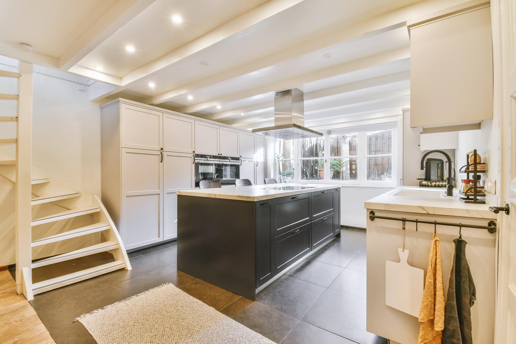 Modern luxury kitchen with island counter